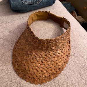 Free People Baha Straw Visor